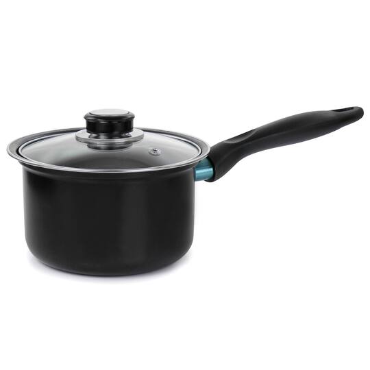 Gibson Home® Newton 7-Piece Black Carbon Steel Cookware Set